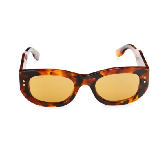 AUTH GUCCI 51MM Rectangle Sunglasses